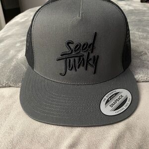Seed Junky Grey Snapback Hat